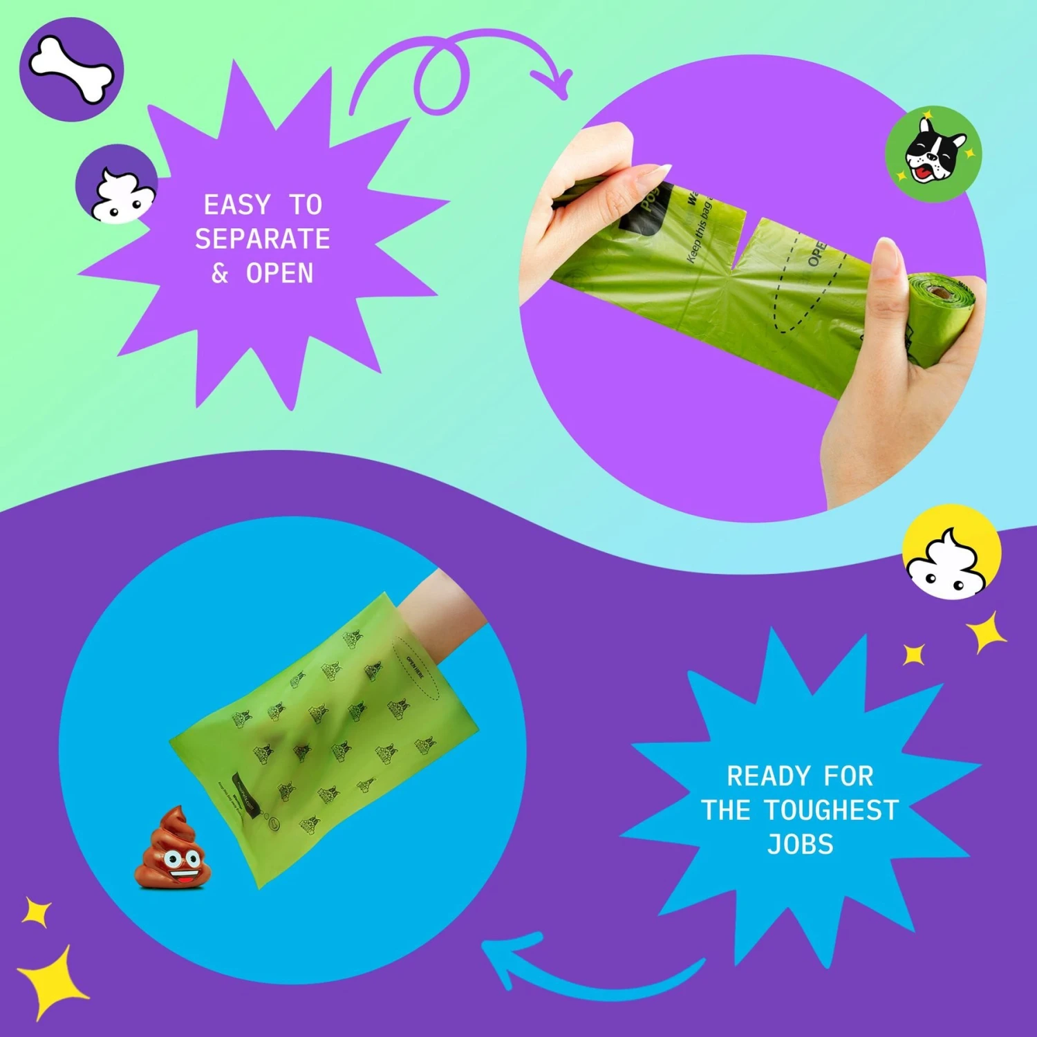 Pogi's Pet Supplies Poop Bags With 2 Dispensers - Image 4