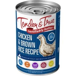 Tender & True Chicken & Brown Rice Recipe Canned Dog Food