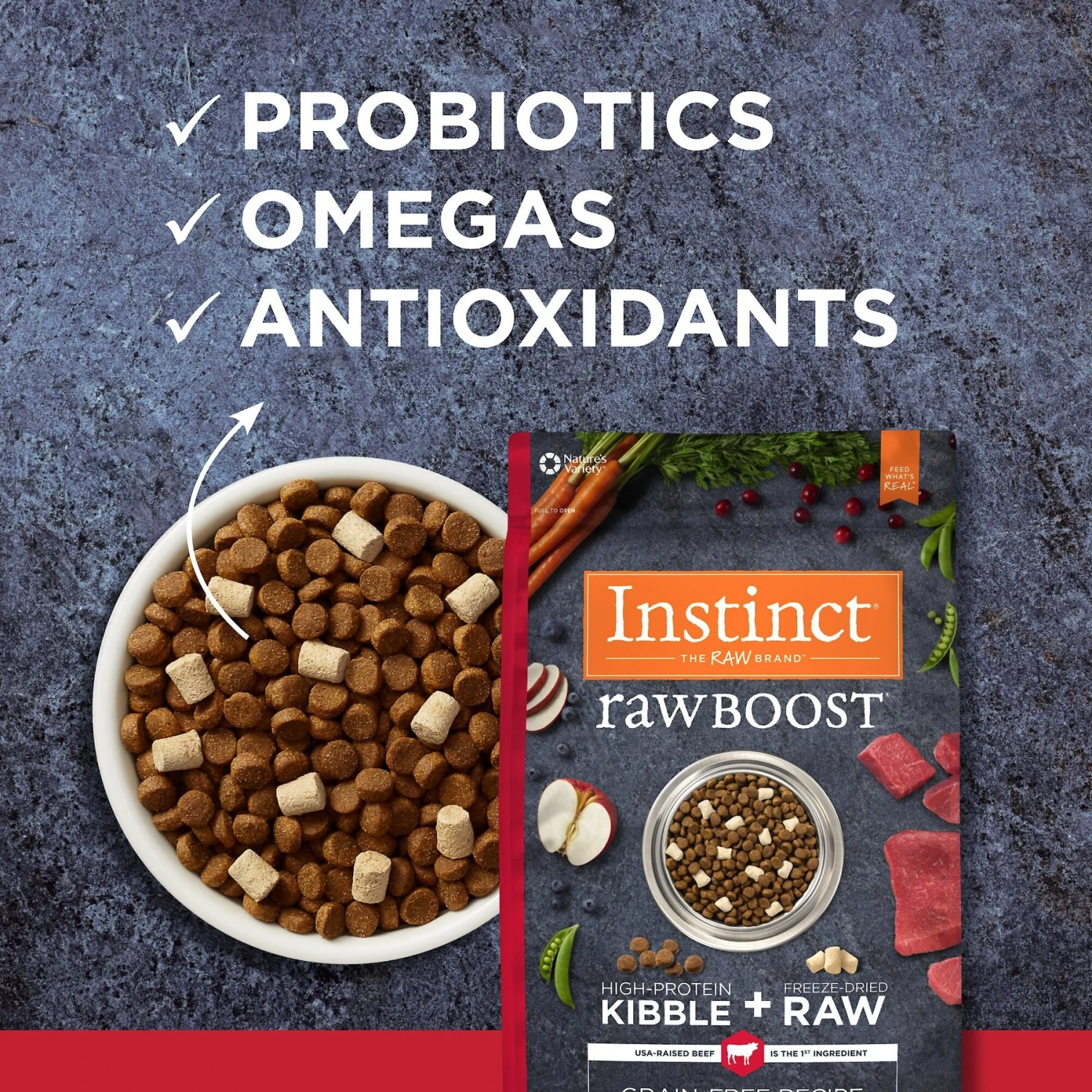 Instinct Raw Boost Grain-Free Recipe With Real Beef & Freeze-Dried Raw Pieces Dry Dog Food - Image 6