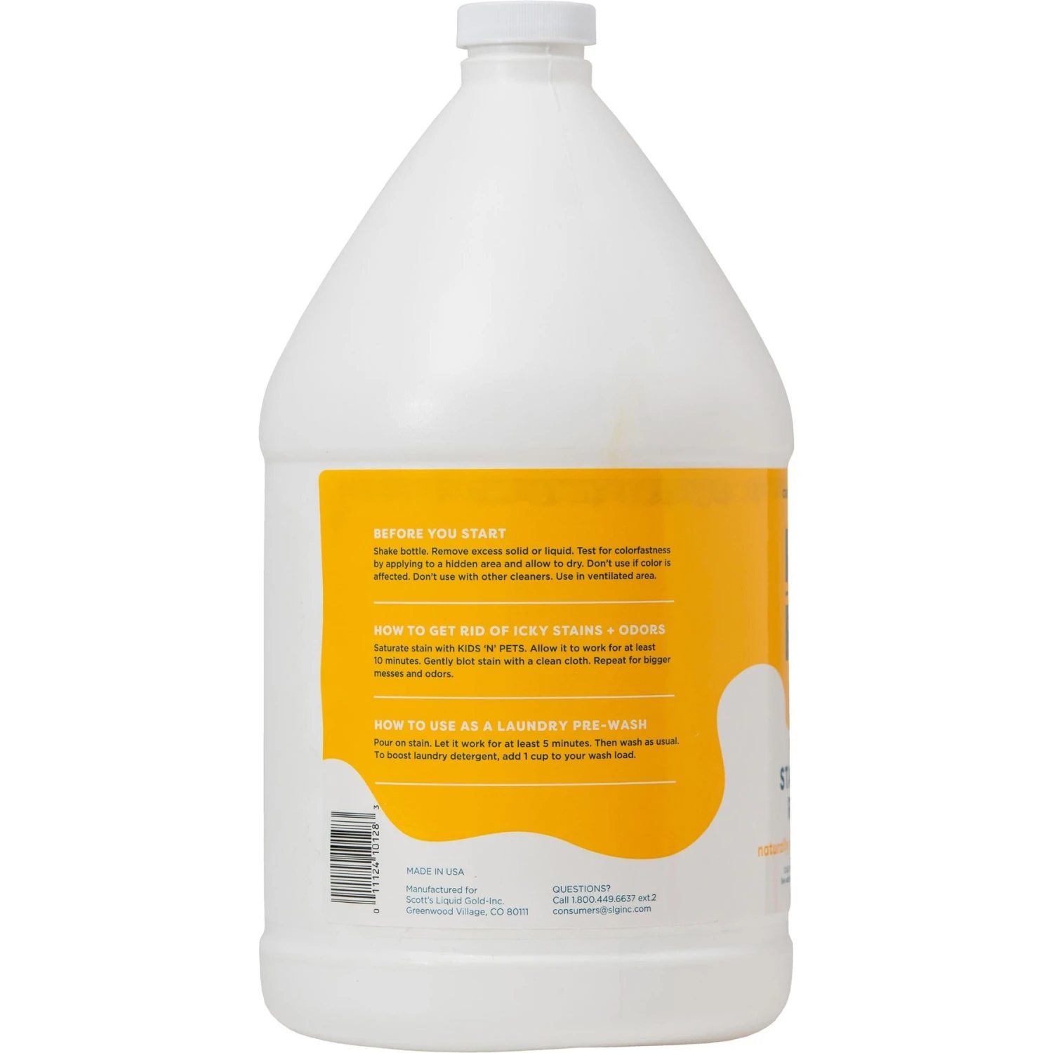 KIDS 'N' PETS Instant All Purpose Stain & Odor Remover, 1-gal - Image 2