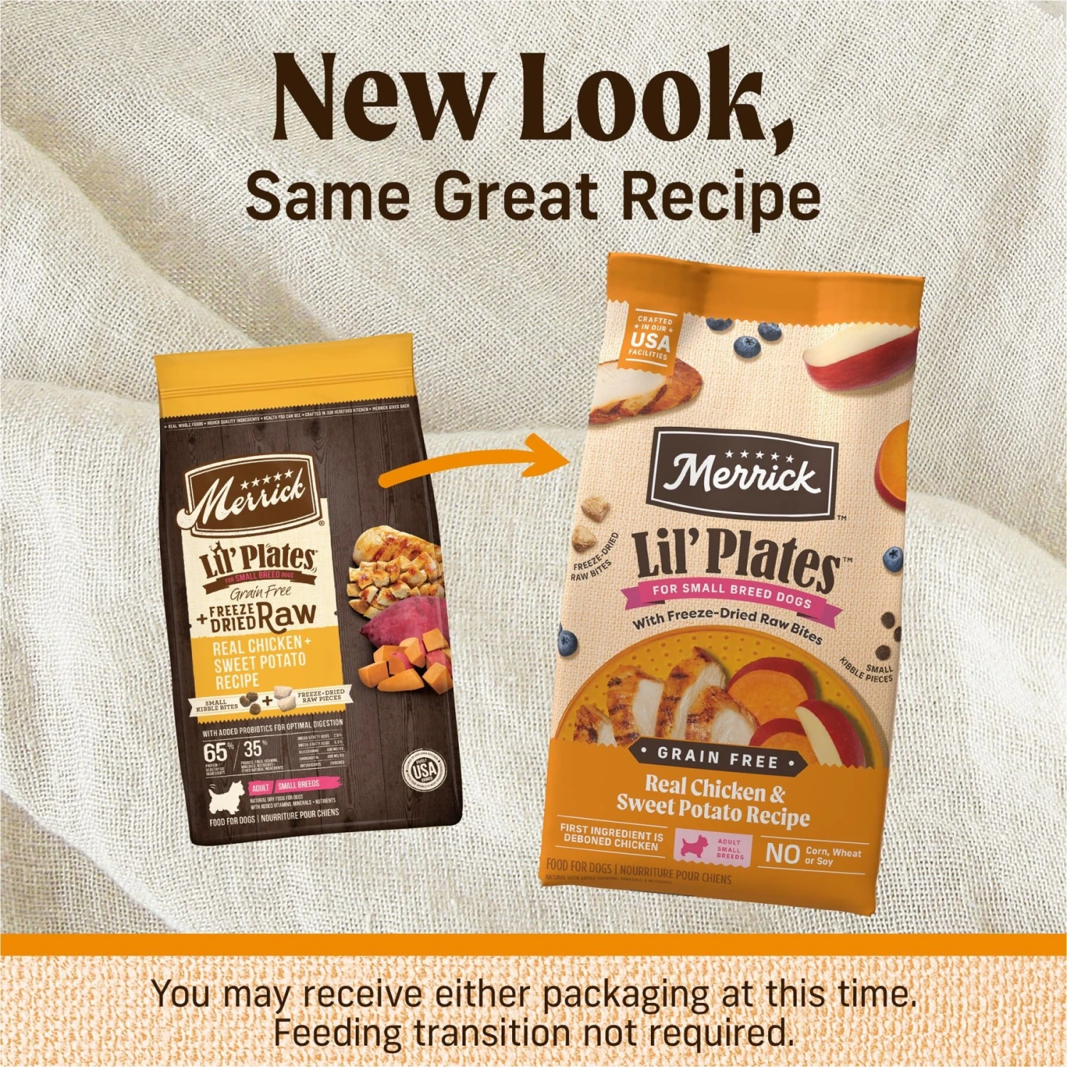 Merrick Lil' Plates Grain-Free Small Breed Dry Dog Food Real Chicken, Sweet Potatoes + Peas With Raw Bites Recipe - Image 2