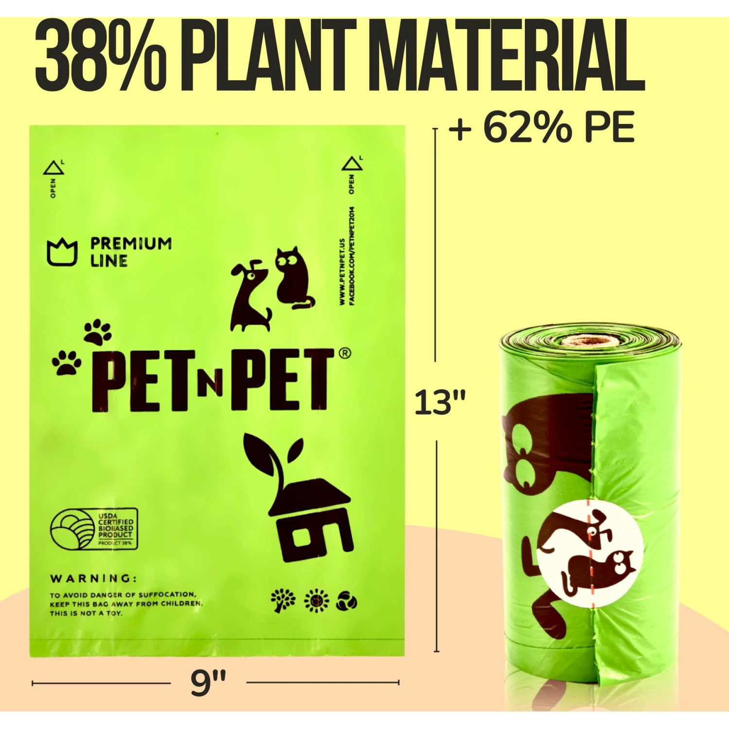 PET N PET Dog Poop Bags & Dispenser - Image 2