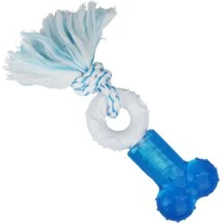 Multipet Canine Clean Mint Bone Rope Tough Dog Chew Toy