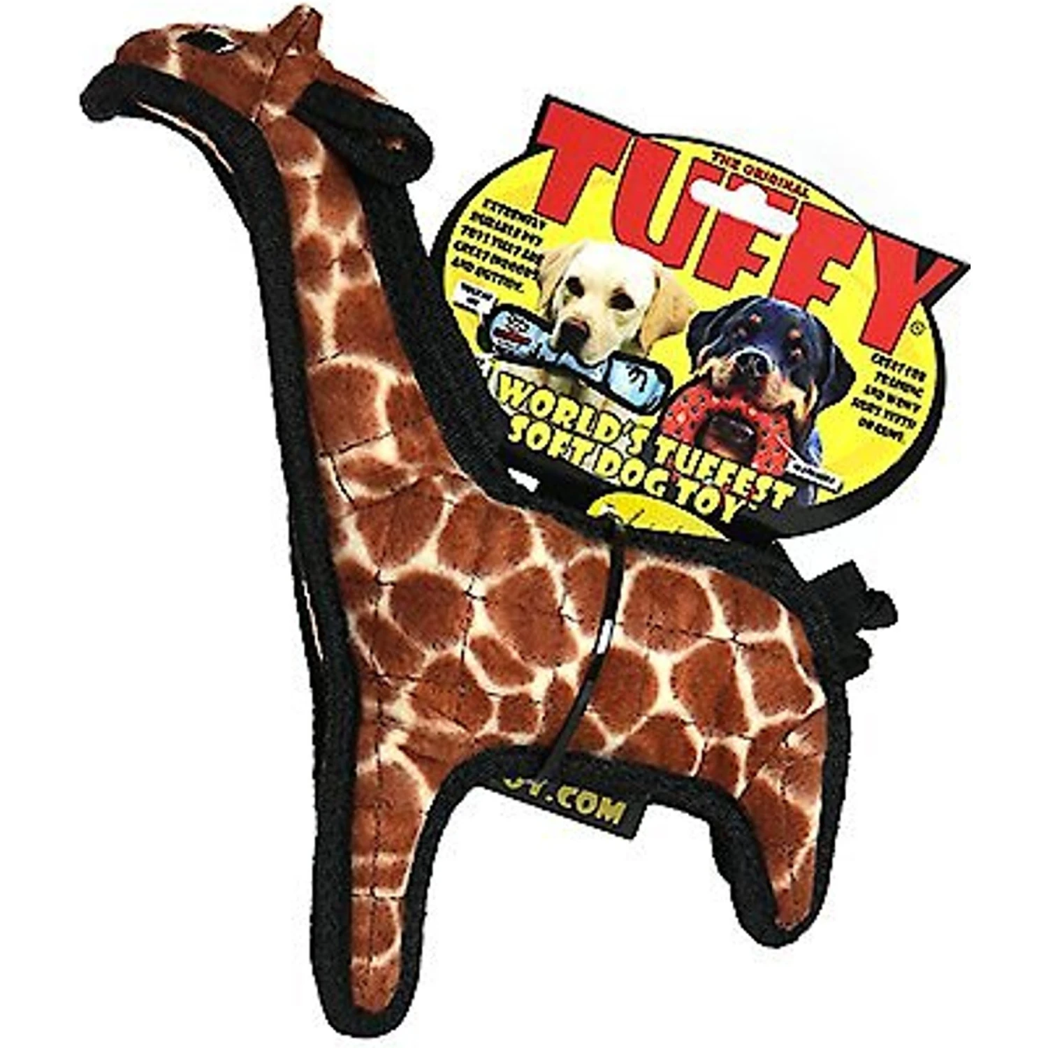 Tuffy's Jr Zoo Giraffe Plush Dog Toy - Image 6