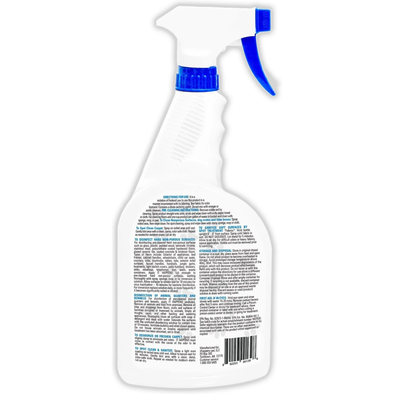 It Happens Heavy Duty Dog & Cat Odor & Stain Eliminator, 32-oz Bottle - Image 2