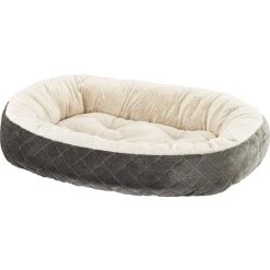 Ethical Pet Sleep Zone Quilted Oval Cuddler Bolster Dog Bed