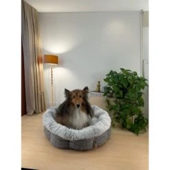 Best Pet Supplies Round Bolster Cat & Dog Bed