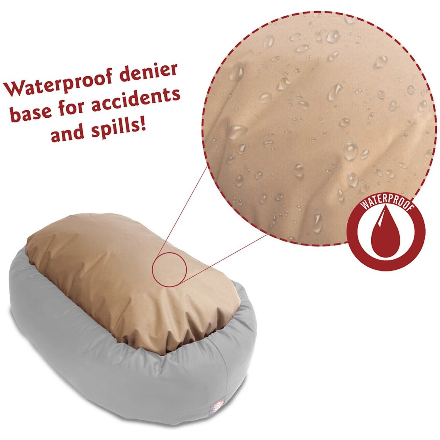 Majestic Pet Velvet Sherpa Bagel Bolster Dog Bed - Image 4