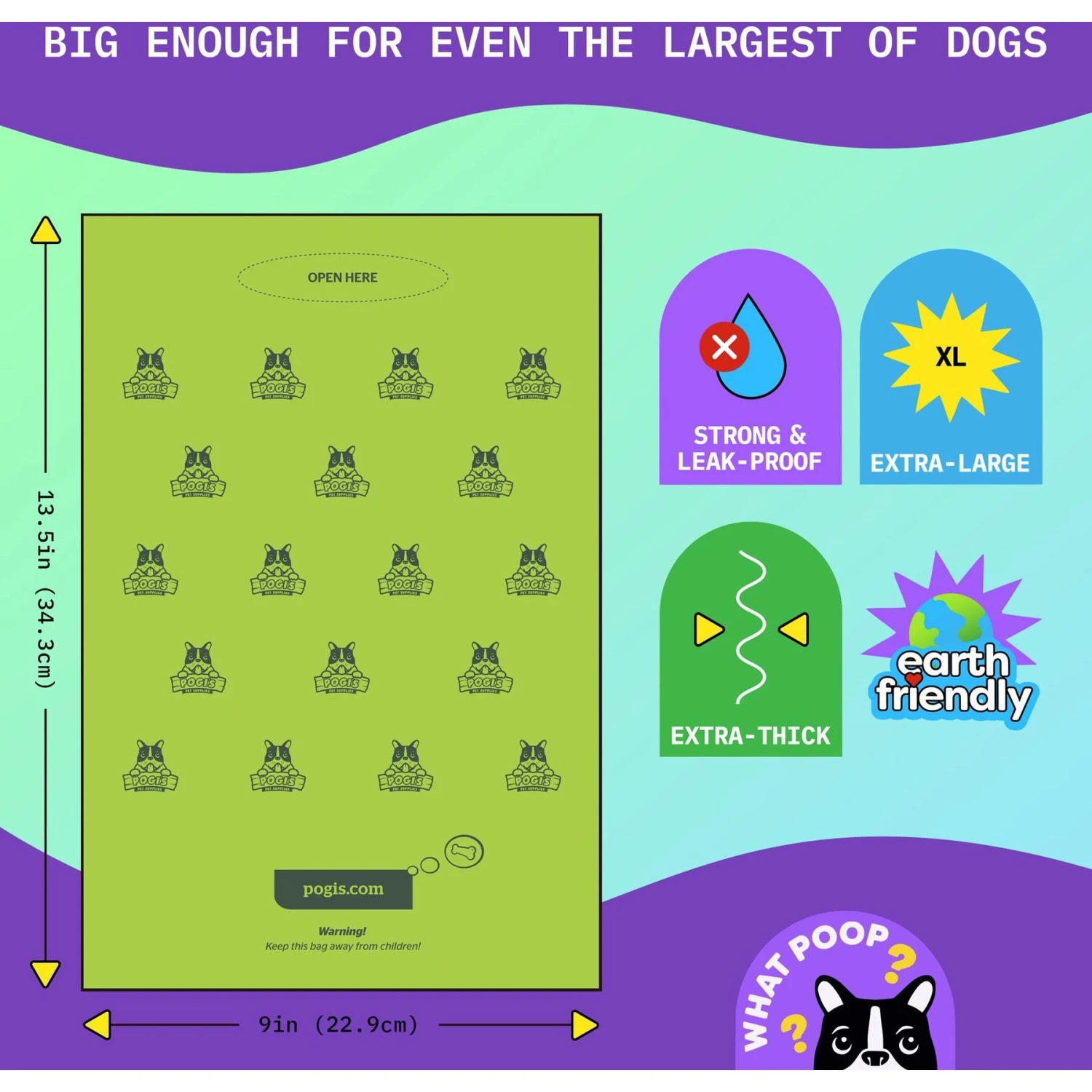 Pogi's Pet Supplies Unscented Poop Bags & Dispensers, 750 Count - Image 2