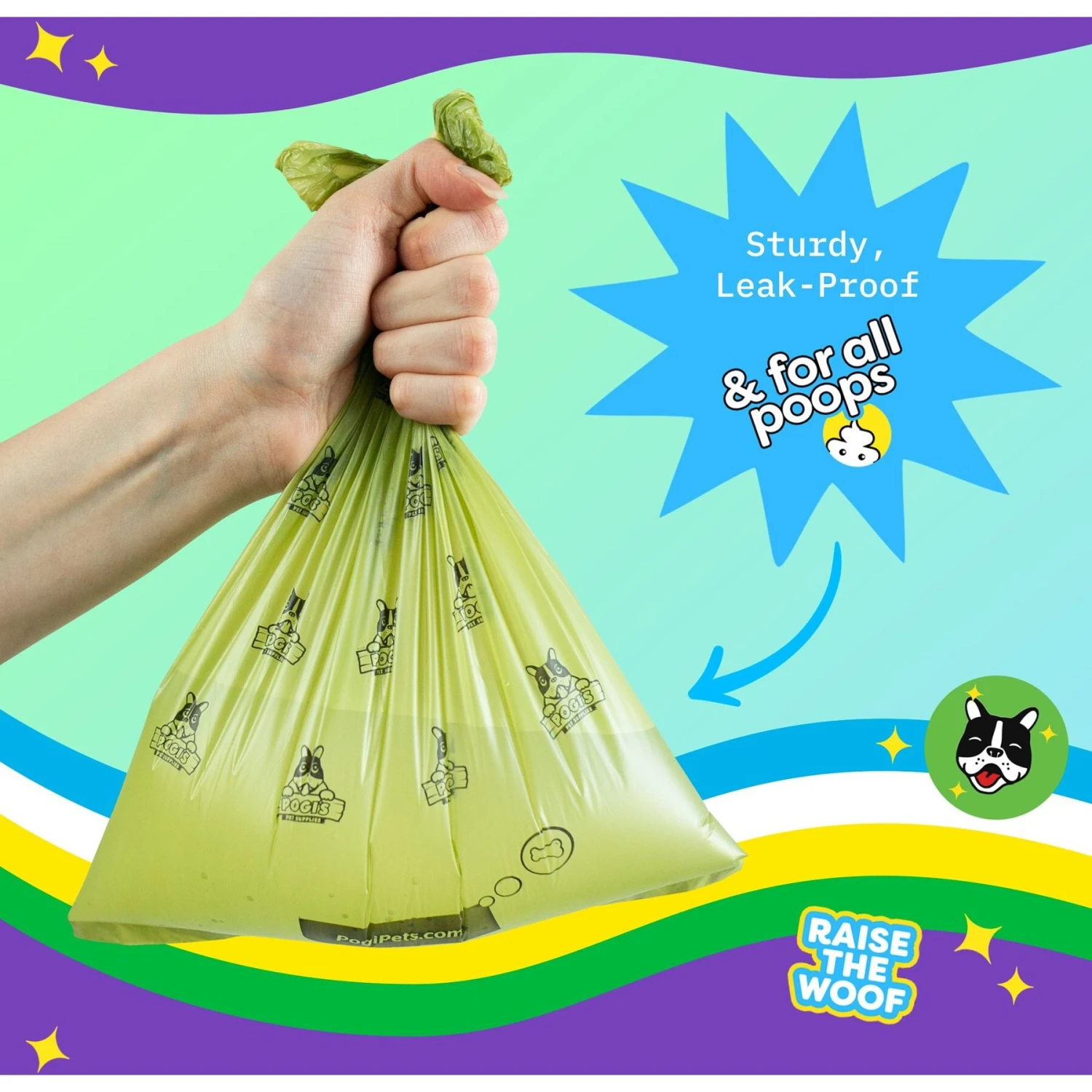 Pogi's Pet Supplies Unscented Poop Bags & Dispensers, 750 Count - Image 3