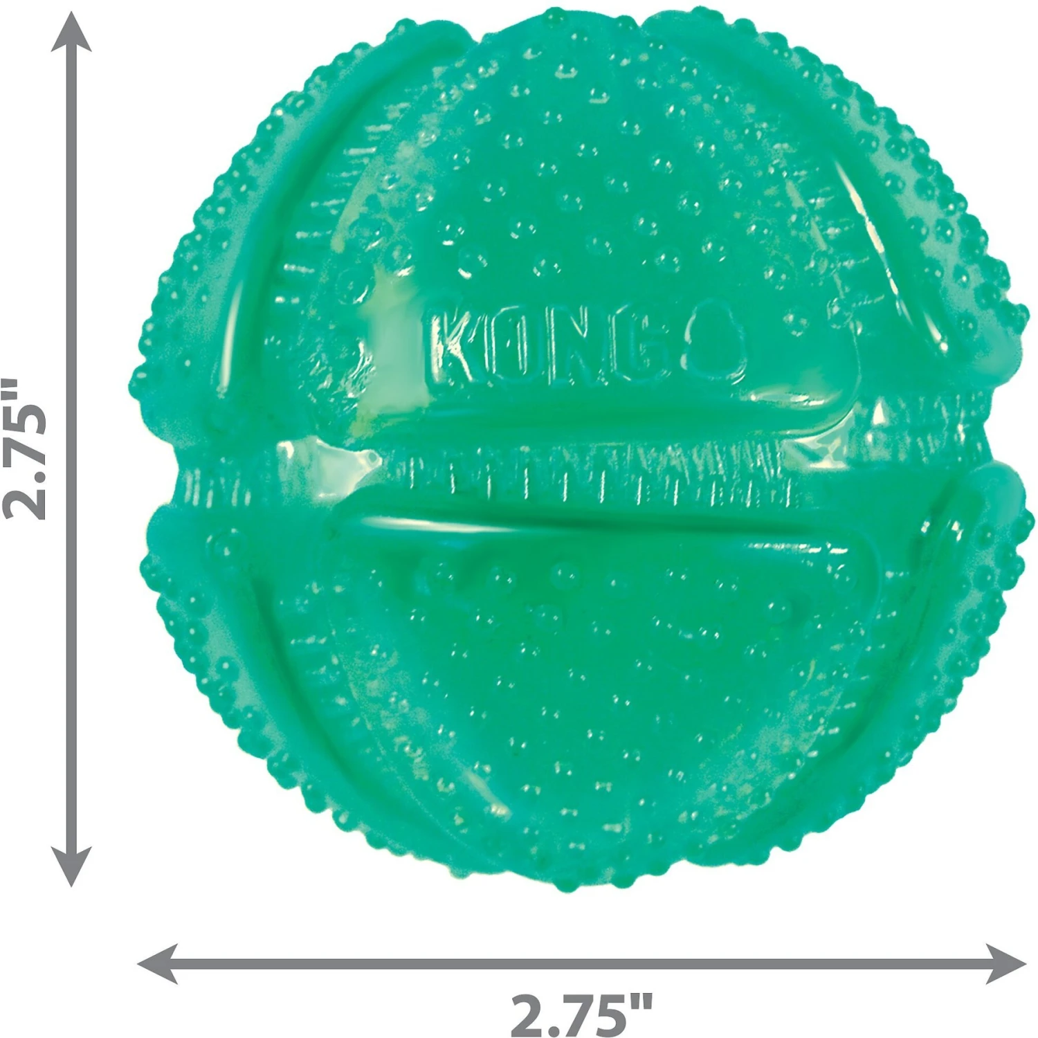 KONG Squeezz Dental Ball Dog Toy - Image 2