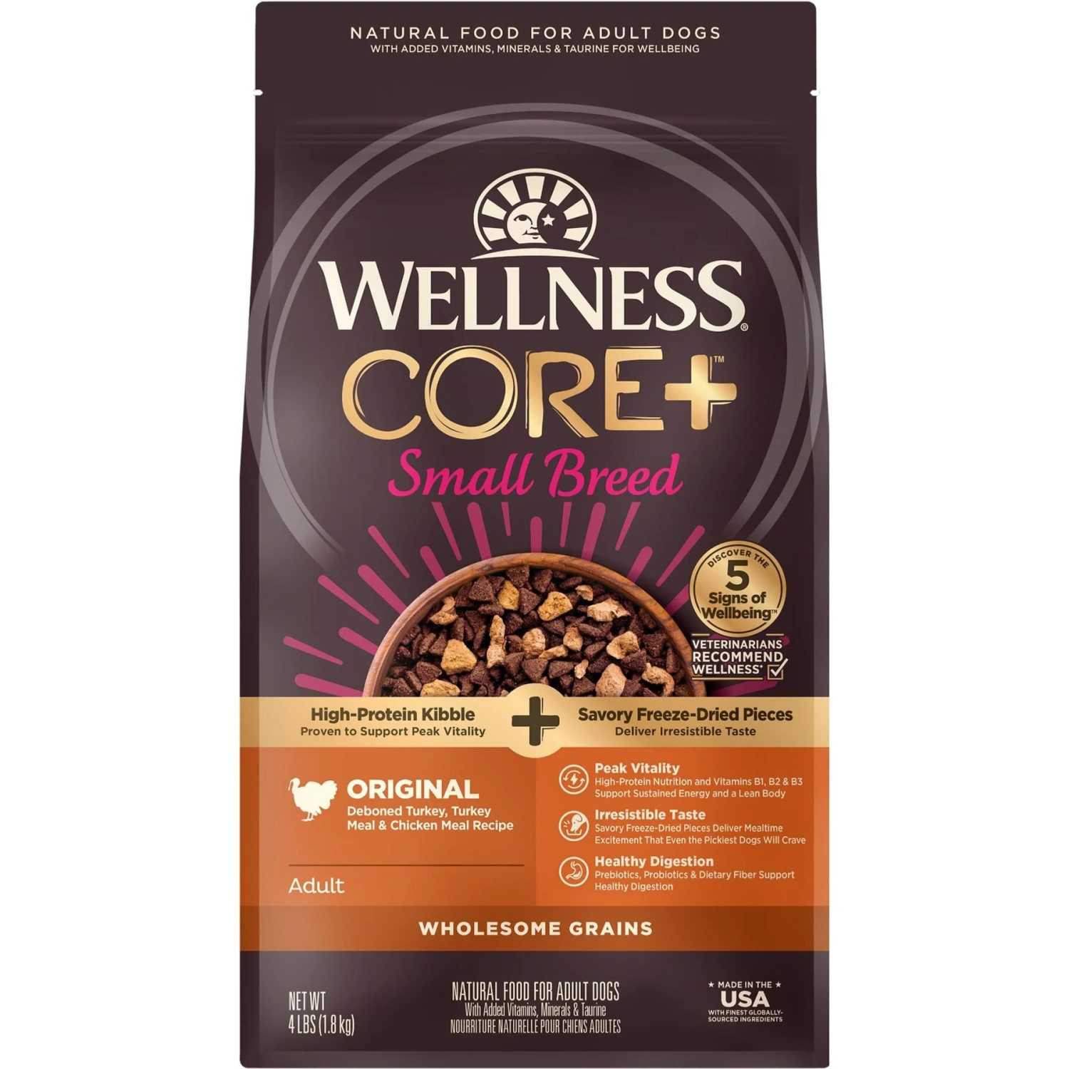Wellness CORE RawRev Wholesome Grains Small Breed Original Recipe High Protein Dry Dog Food