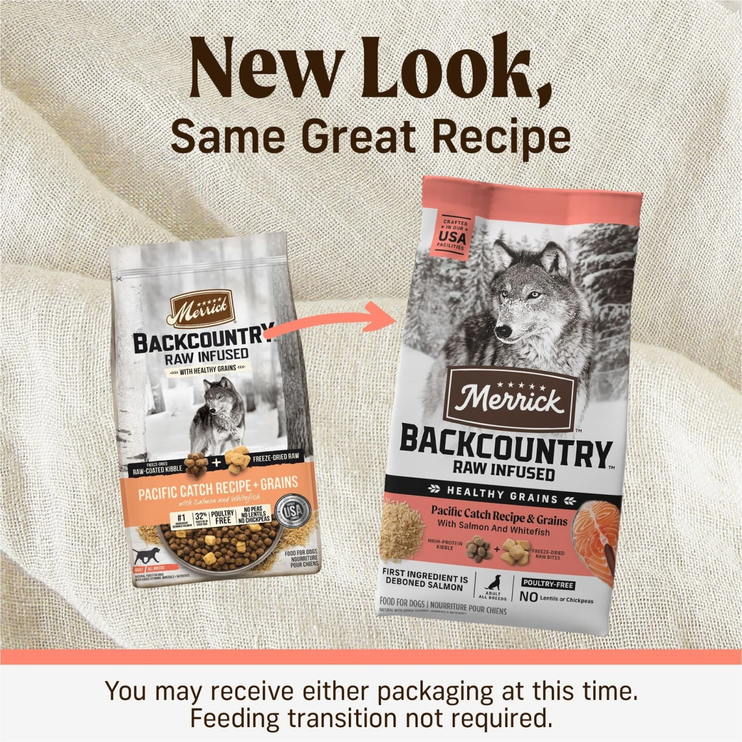 Merrick Backcountry Chicken-Free Raw Infused Pacific Catch Recipe With Healthy Grains Dry Dog Food - Image 2