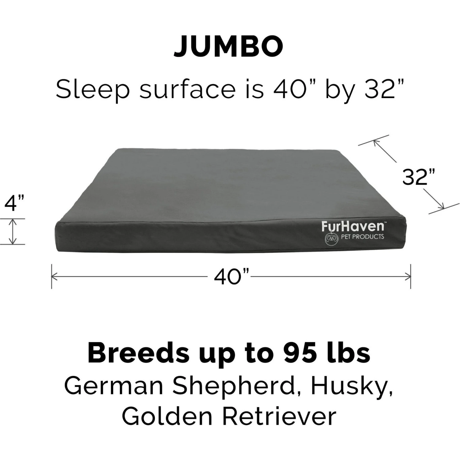 FurHaven Deluxe Oxford Orthopedic Indoor/Outdoor Dog & Cat Bed With Removable Cover - Image 5