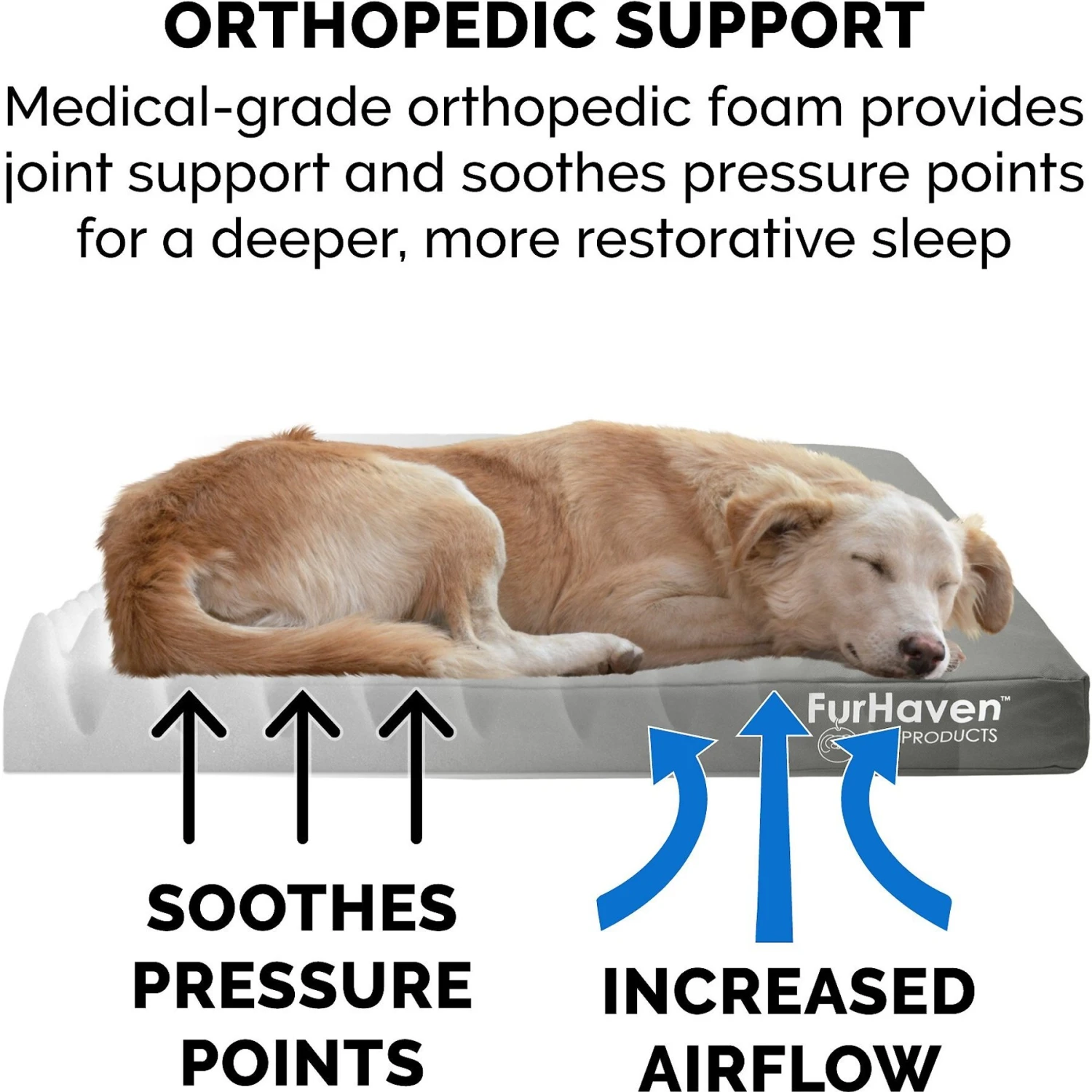 FurHaven Deluxe Oxford Orthopedic Indoor/Outdoor Dog & Cat Bed With Removable Cover - Image 7