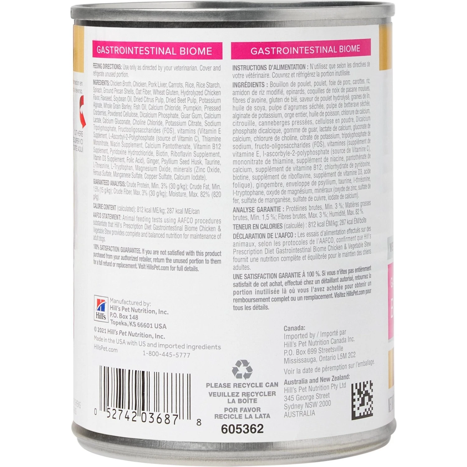 Hill's Prescription Diet Gastrointestinal Biome Chicken & Vegetable Stew Wet Dog Food - Image 2