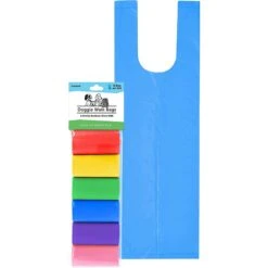 Doggie Walk Bags Scented Tie Handle Dog Poop Bags, Rainbow, 72 Count