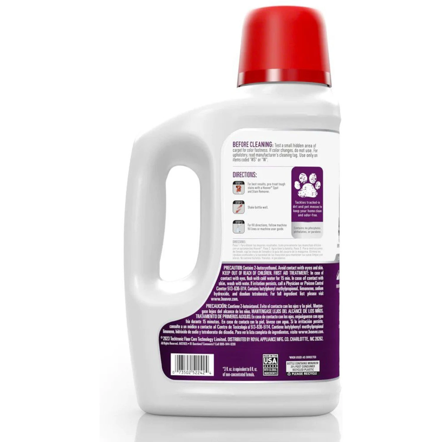 Hoover Paws & Claws Cotton Breeze Carpet Cleaning Formula, 64-oz Bottle - Image 2