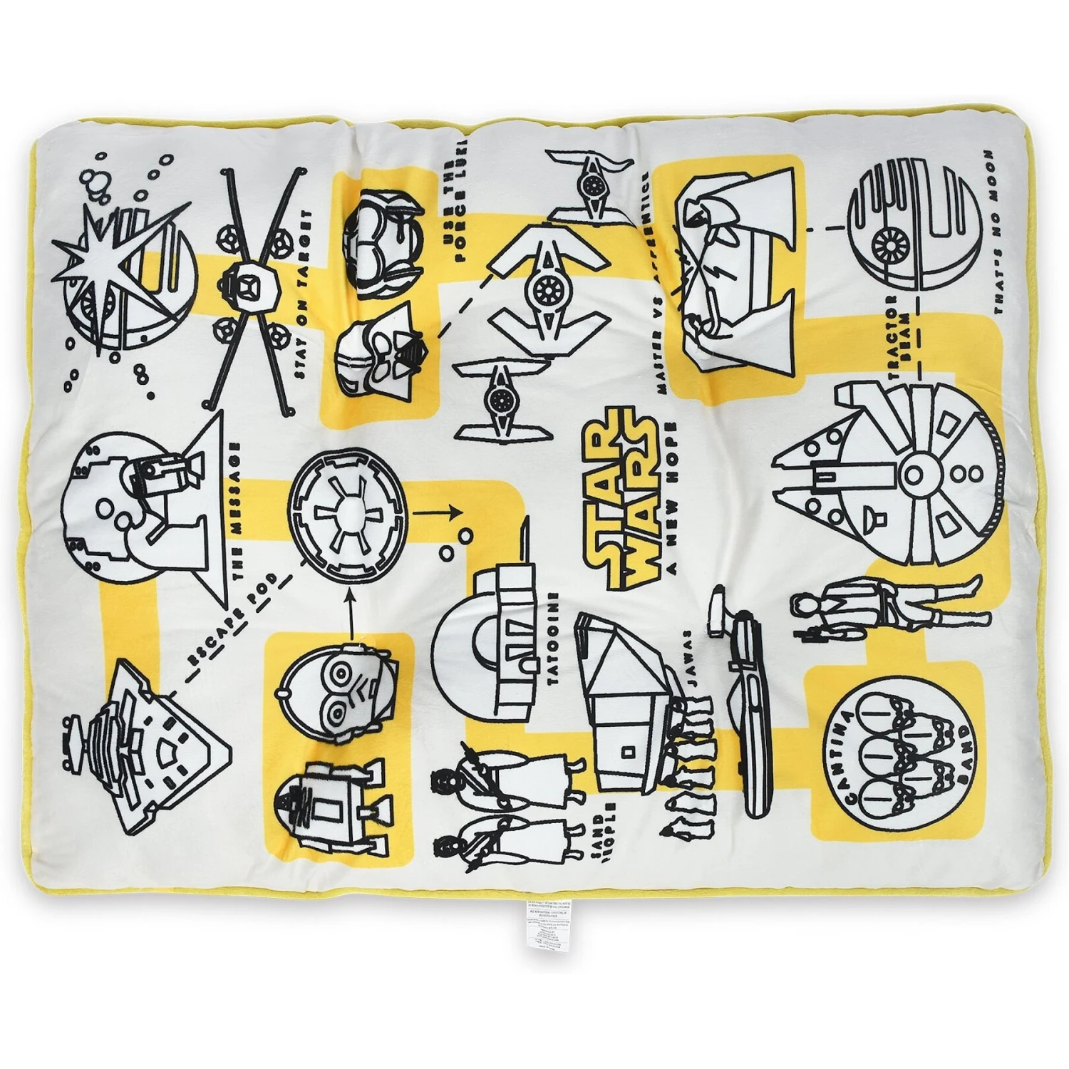 Fetch For Pets Star Wars Pictogram Napper Dog Bed, White - Image 3