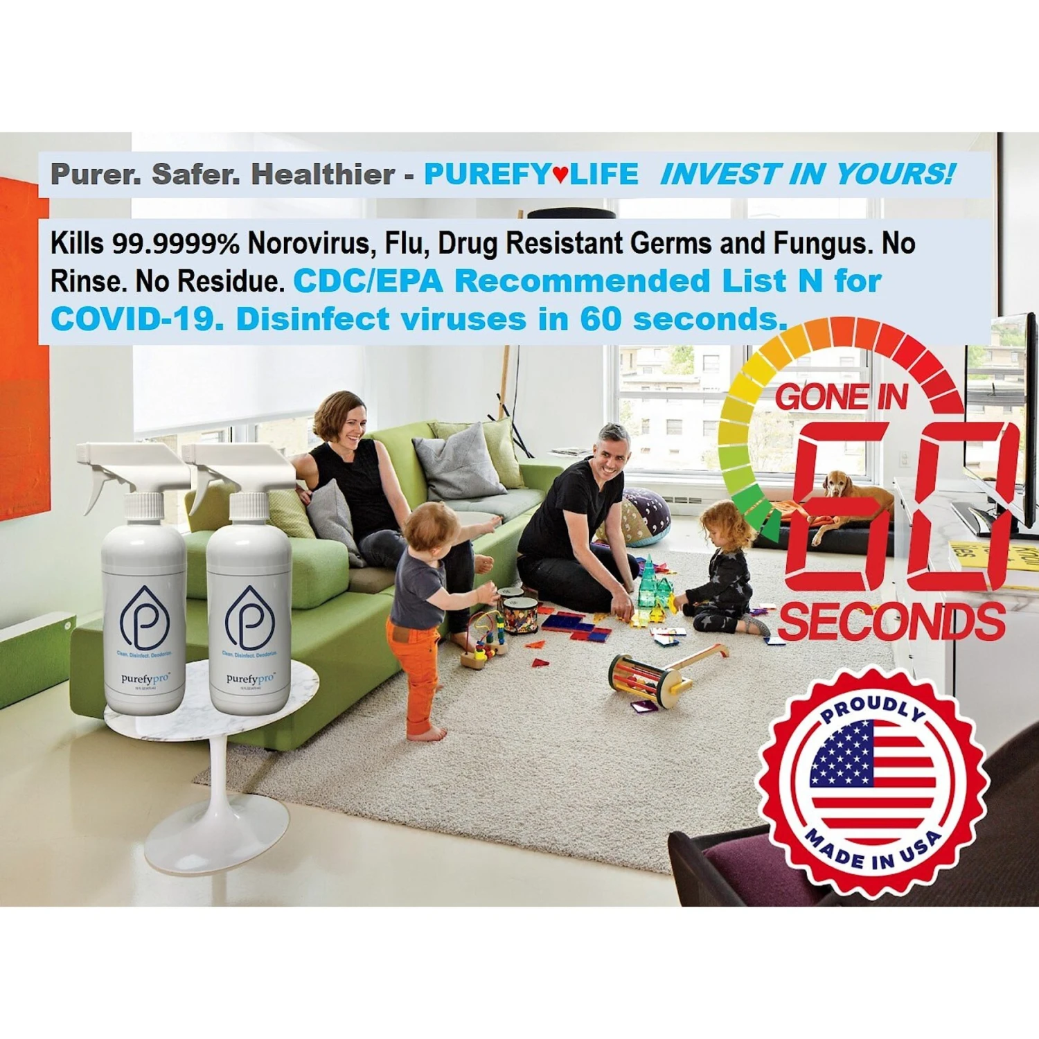 Purefy Pro Disinfectant Spray - Image 2