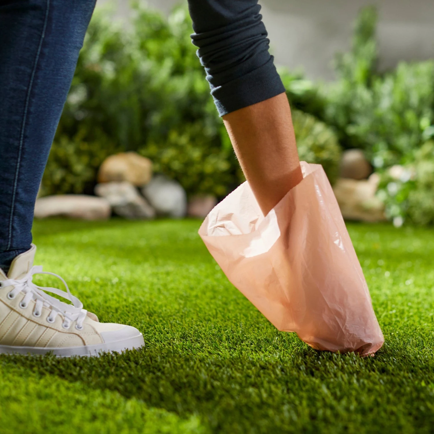 Frisco Dog Poop Bag Solid Assortment In Teal Blue, Violet, Gray, & Coral - Image 5