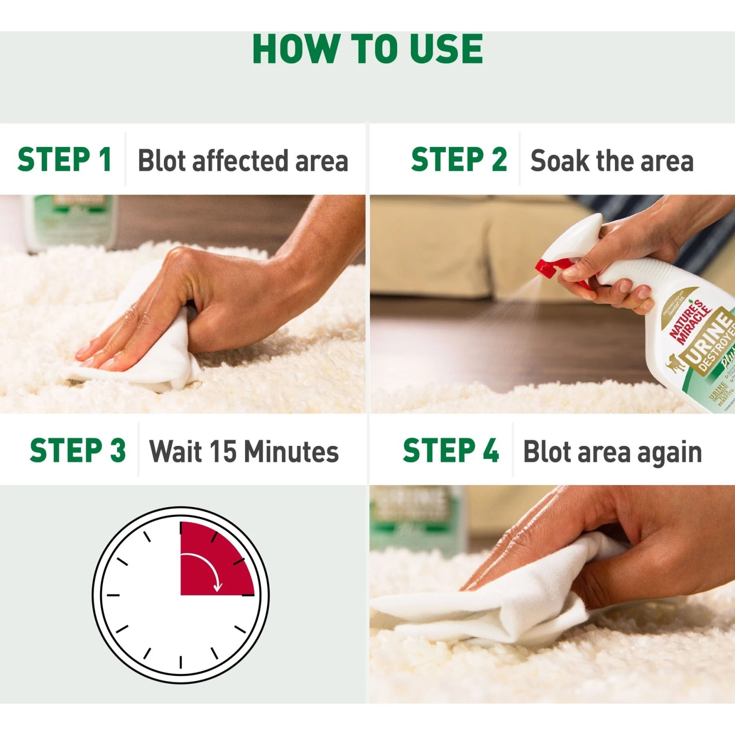 Nature's Miracle Urine Destroyer Plus Enzymatic Formula Dog Stain Remover - Image 4