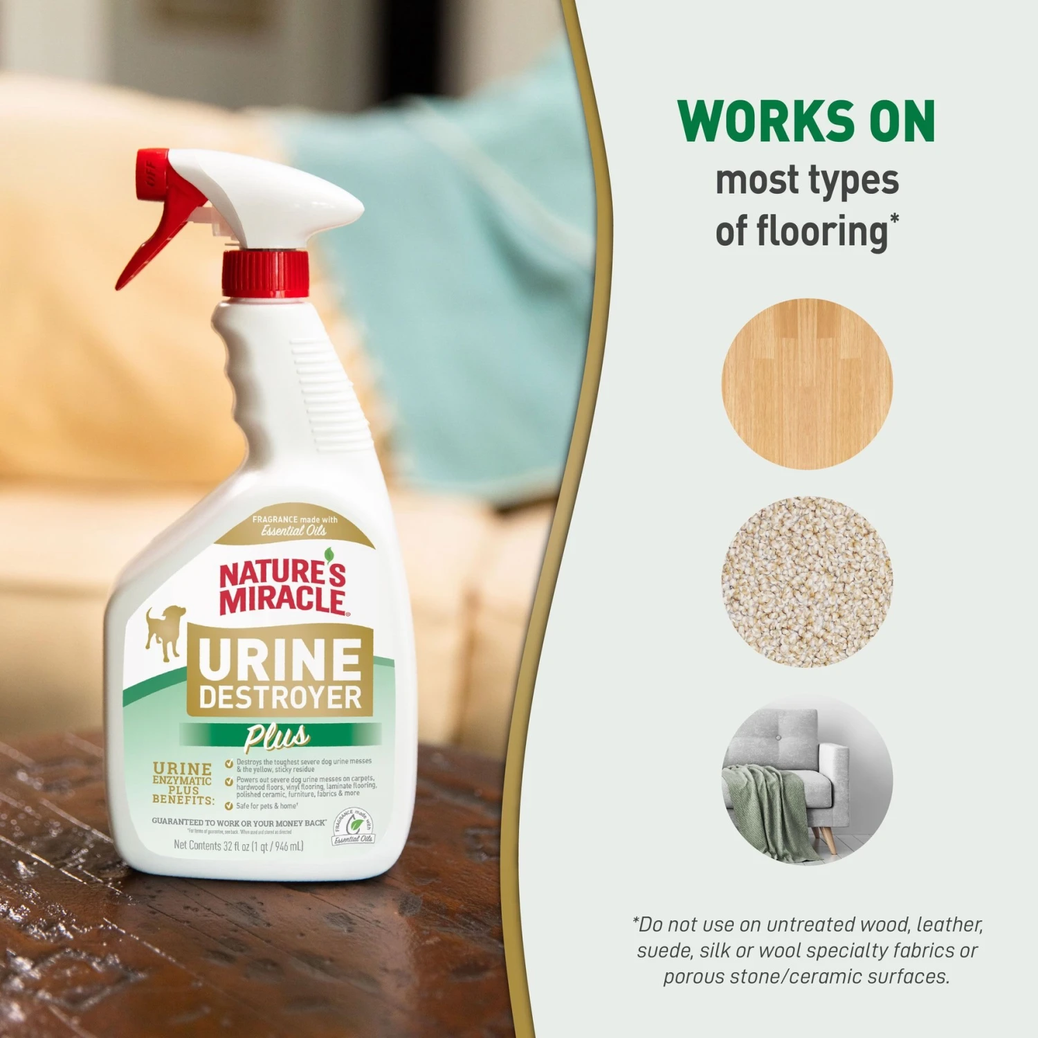 Nature's Miracle Urine Destroyer Plus Enzymatic Formula Dog Stain Remover - Image 6