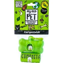 MyEcoPet Compostable Dispenser & Dog Waste Bags, 30 Count