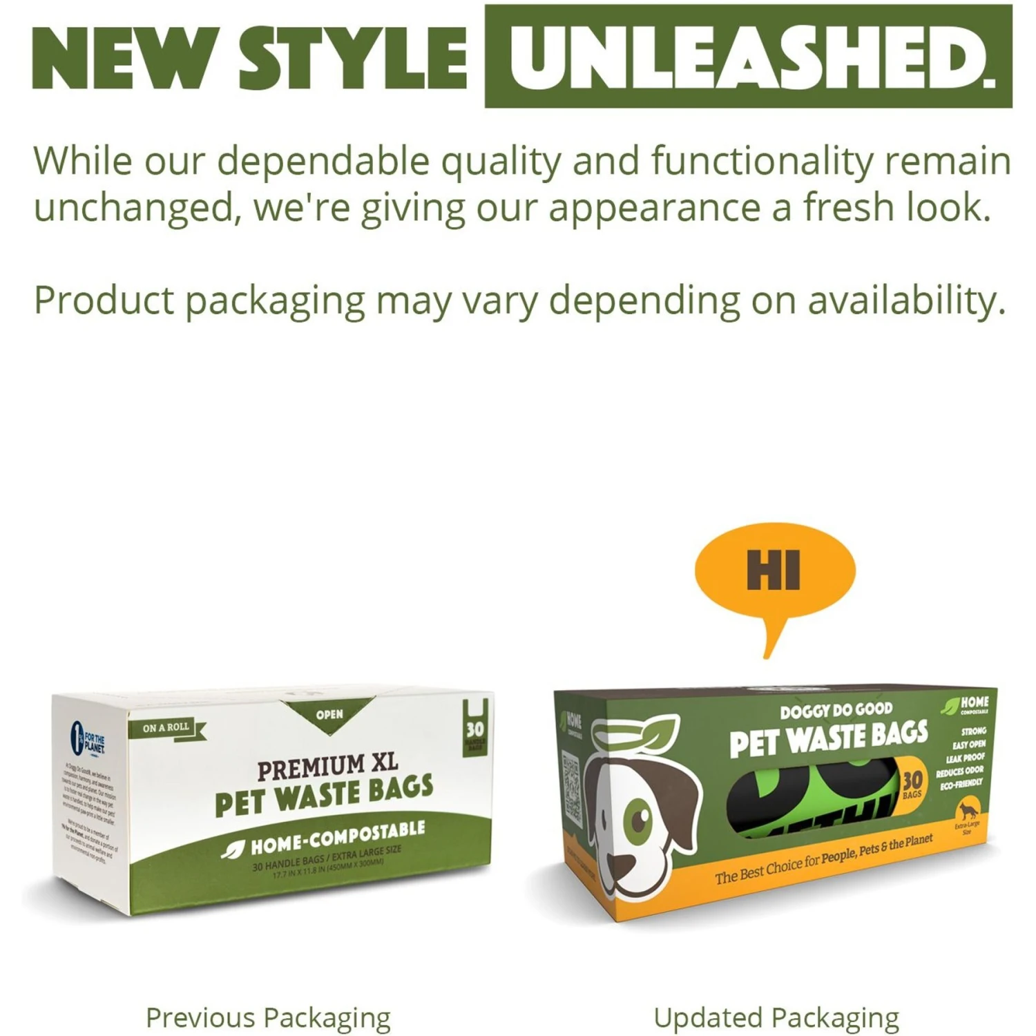 Doggy Do Good Certified Home Compostable X-Large Premium Dog & Cat Waste Bags - Handle Bags On A Roll - Image 2