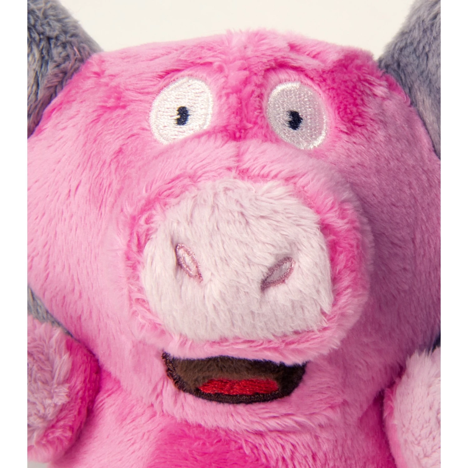 GoDog Silent Squeak Flips Pig Elephant Dog Toy, Pink, Small - Image 3
