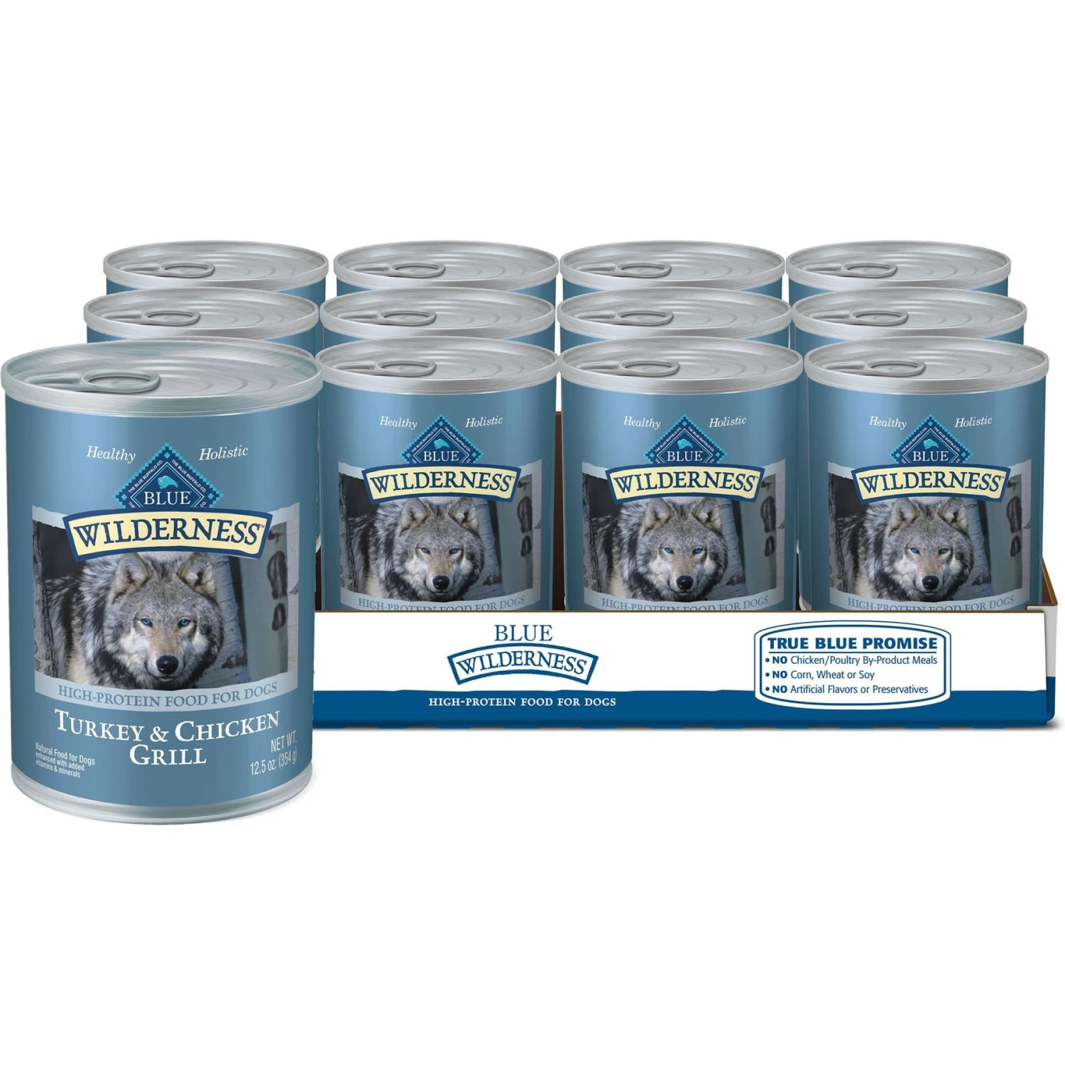 Blue Buffalo Wilderness Turkey & Chicken Grill Grain-Free Canned Dog Food