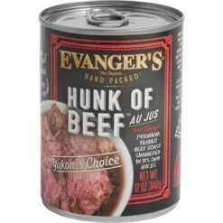 Evanger's Grain-Free Hand Packed Hunk Of Beef Canned Dog Food