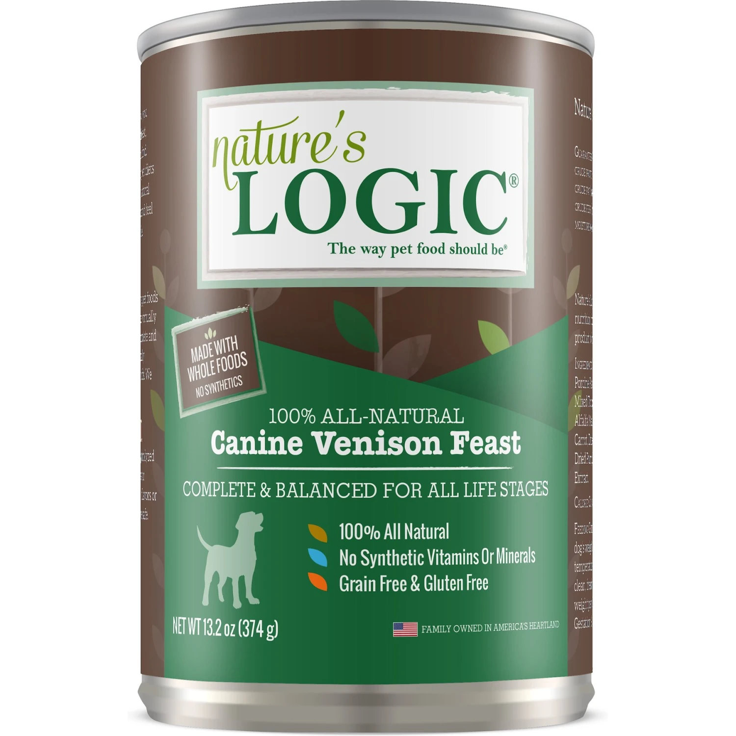 Nature's Logic Canine Venison Feast All Life Stages Grain-Free Canned Dog Food