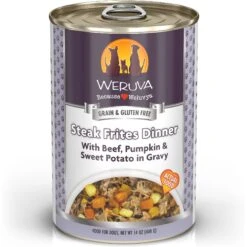 Weruva Steak Frites Dinner With Beef, Pumpkin & Sweet Potatoes In Gravy Grain-Free Canned Dog Food