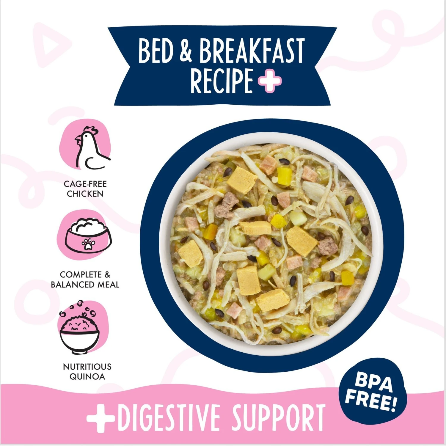 Weruva Meals 'n More Natural Wet Dog Food, Bed & Breakfast Plus Digestive Support, 3.5-oz Cup, 12 Count - Image 3