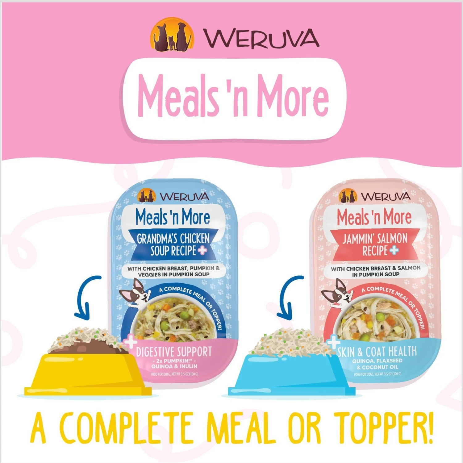 Weruva Meals 'n More Natural Wet Dog Food, Bed & Breakfast Plus Digestive Support, 3.5-oz Cup, 12 Count - Image 7