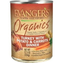 Evanger's Organics Turkey With Potato & Carrots Dinner Grain-Free Canned Dog Food
