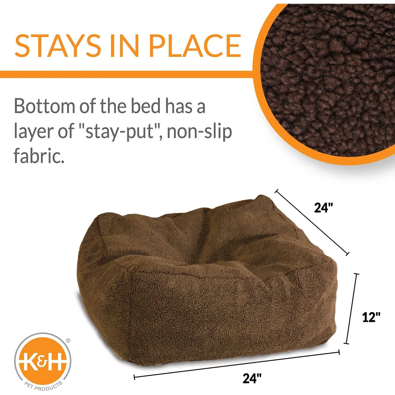 K&H Pet Products Cuddle Cube Pillow Cat & Dog Bed - Image 2