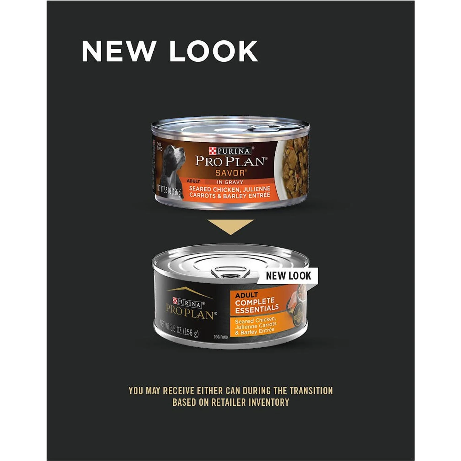 Purina Pro Plan Adult Seared Chicken, Julienne Carrots & Barley Entree In Gravy Canned Dog Food - Image 2