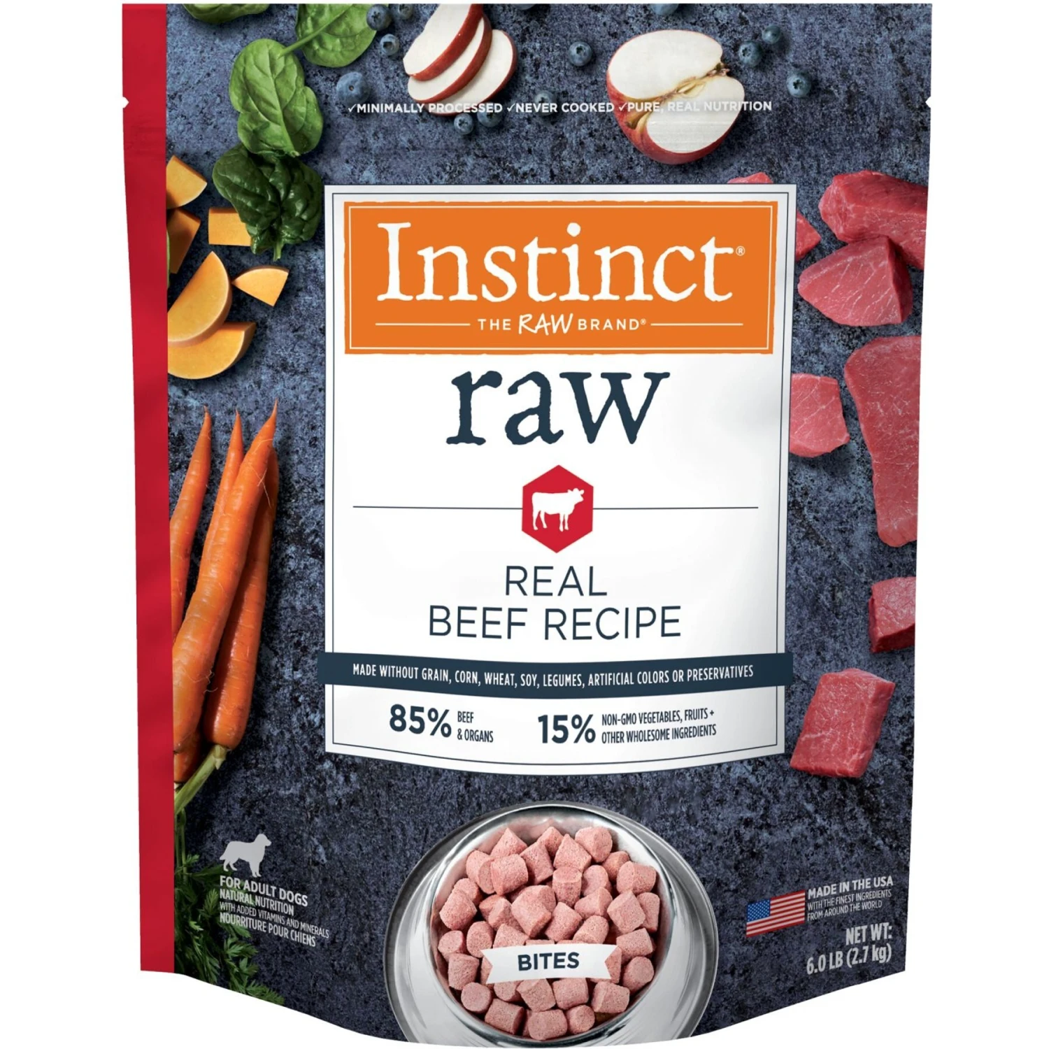 Instinct Raw Boost Grain-Free Recipe With Real Beef & Freeze-Dried Raw Pieces Dry Dog Food & Instinct Frozen Raw Bites Grain-Free Real Beef Recipe Dog Food - Image 6