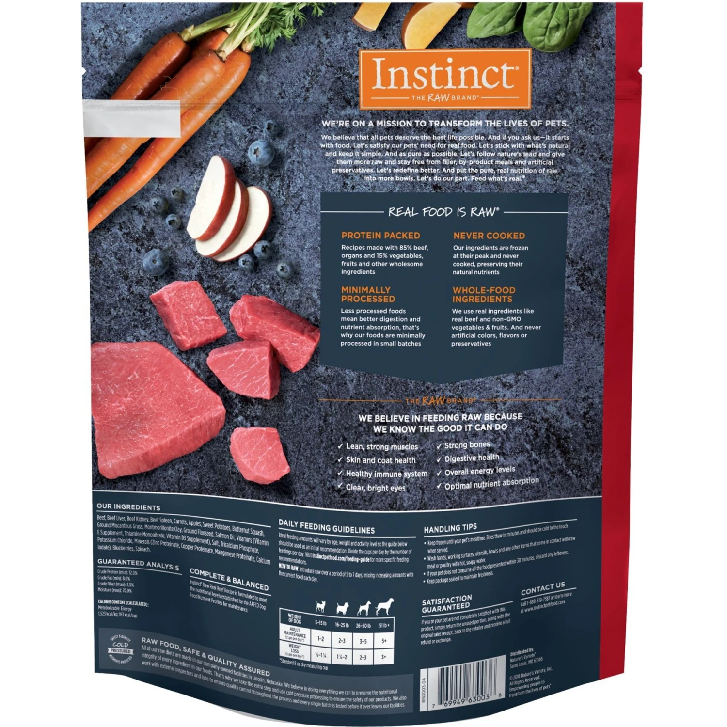 Instinct Raw Boost Grain-Free Recipe With Real Beef & Freeze-Dried Raw Pieces Dry Dog Food & Instinct Frozen Raw Bites Grain-Free Real Beef Recipe Dog Food - Image 7