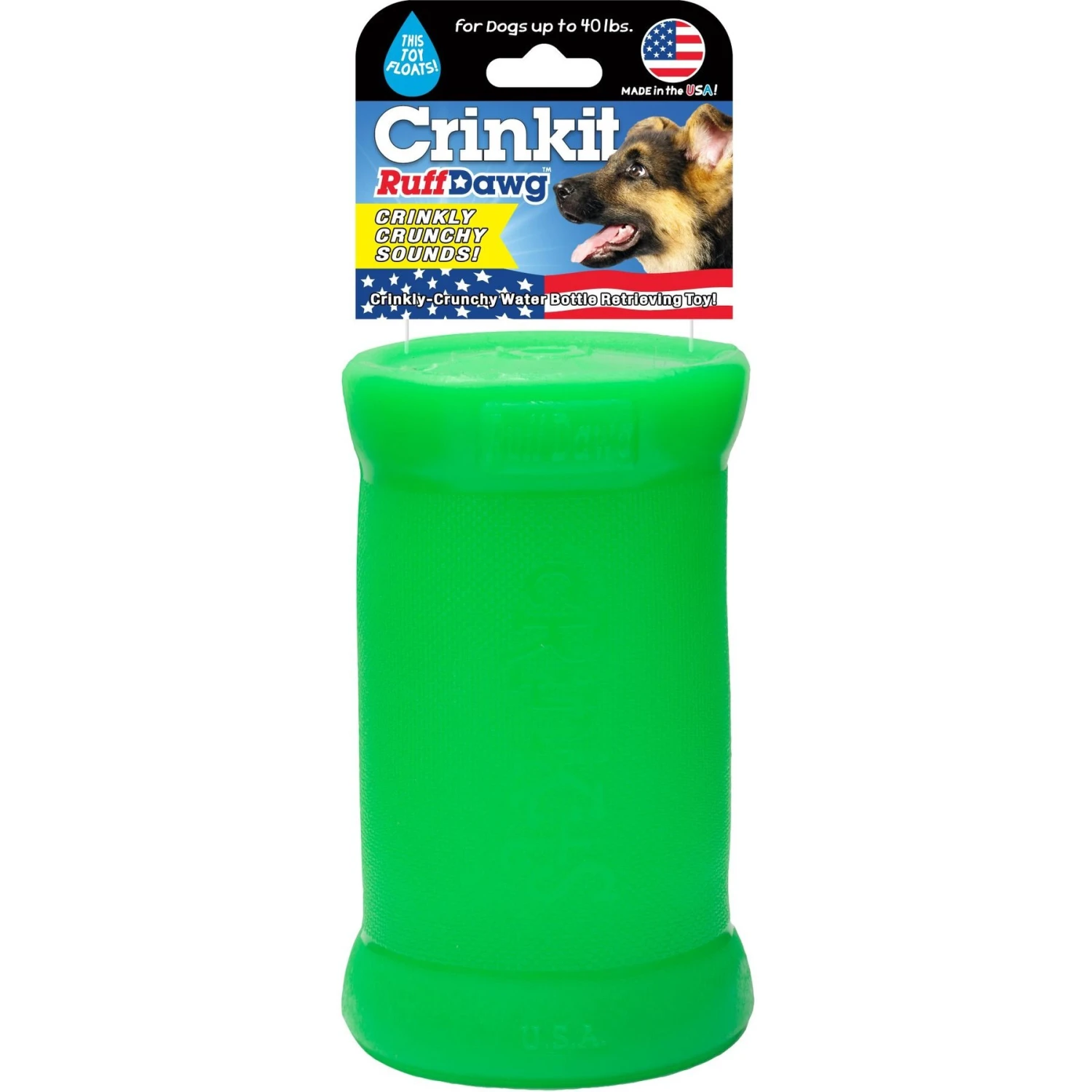 Ruff Dawg Crinkit Rubber & Water-Bottle Dog Toy, Assorted Colors - Image 3
