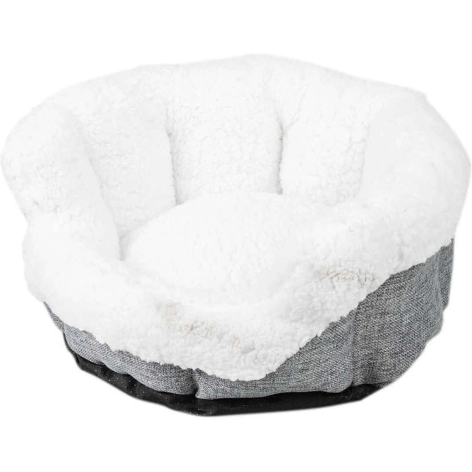 Archstone Pets Round Glove Cat & Dog Bed, Gray - Image 2