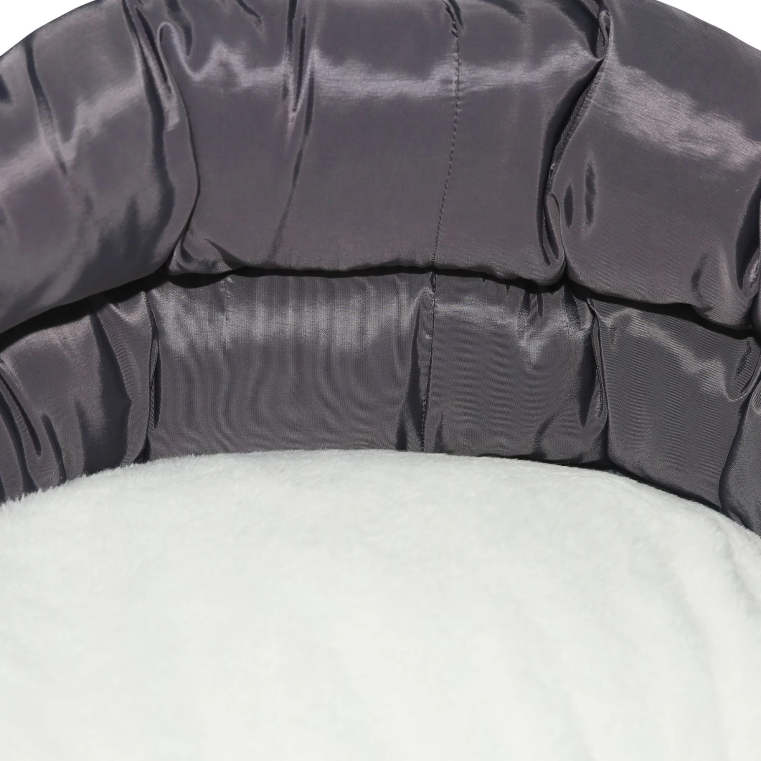 HappyCare Textiles Durable Round Velvet Puppy Dog Bed With Removable Cushion - Image 7