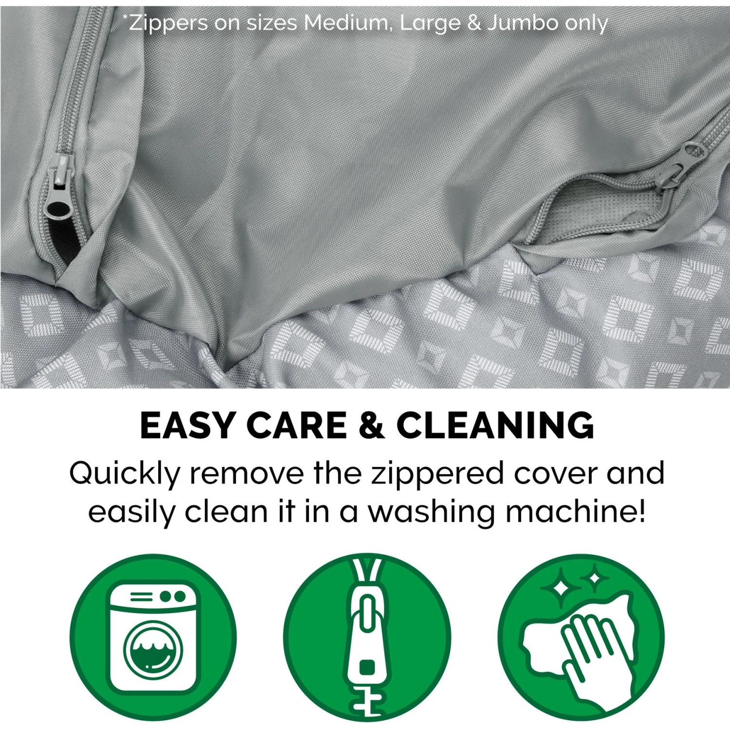 FurHaven Plush & Diamond Print Calming Donut Dog Bed - Image 7