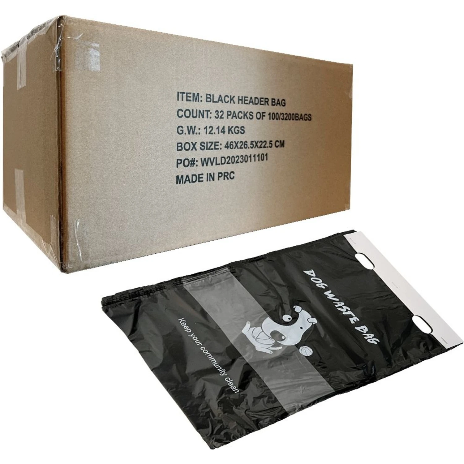 Natural Pet Partners Recycled Material Flat Header Pull-Strap Dog Waste Bags, 3,200 Count