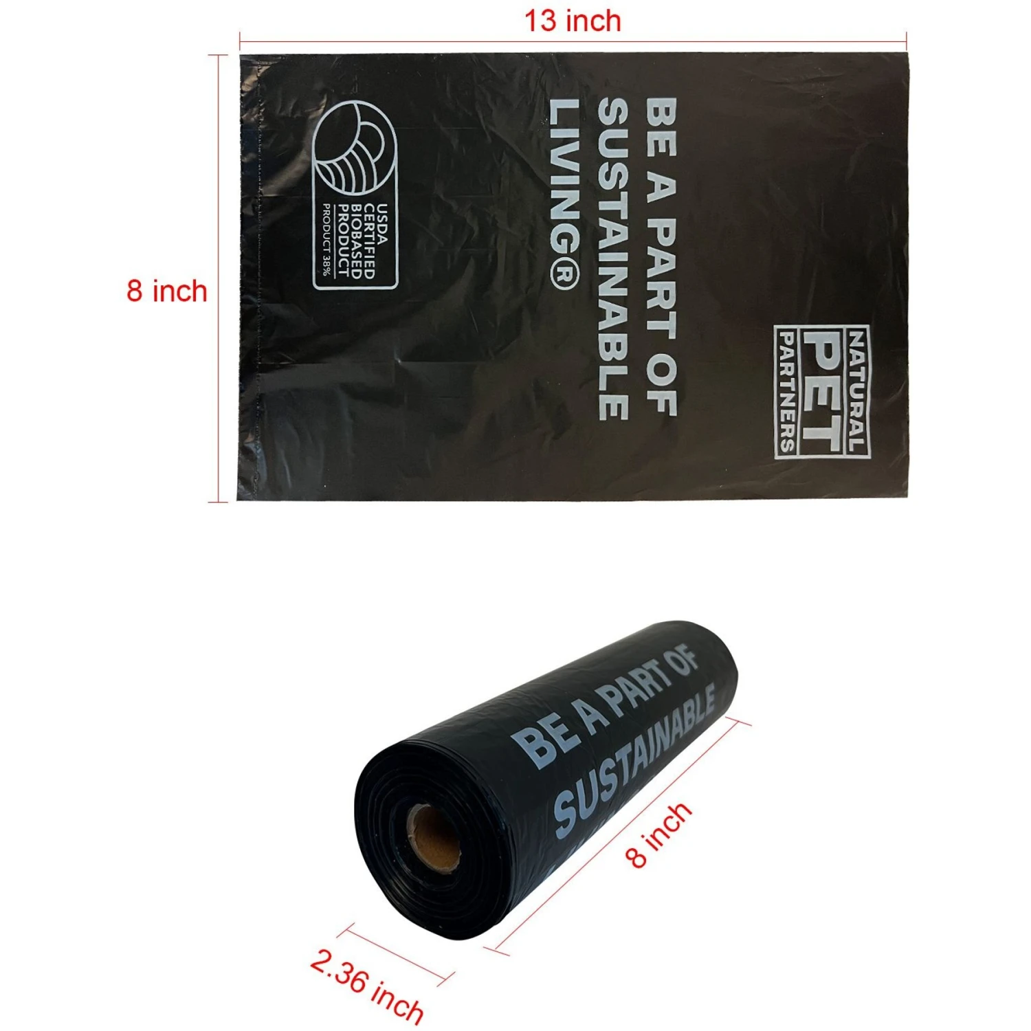 Natural Pet Partners Bulk Roll USDA Certified Bio-based Dog Waste Bags, 10 Rolls, 2000 Count - Image 5