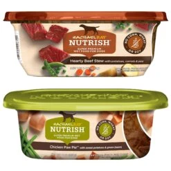 Rachael Ray Nutrish Natural Hearty Beef Stew Natural Grain-Free Wet Dog Food & Rachael Ray Nutrish Natural Chicken Paw Pie Natural Wet Dog Food