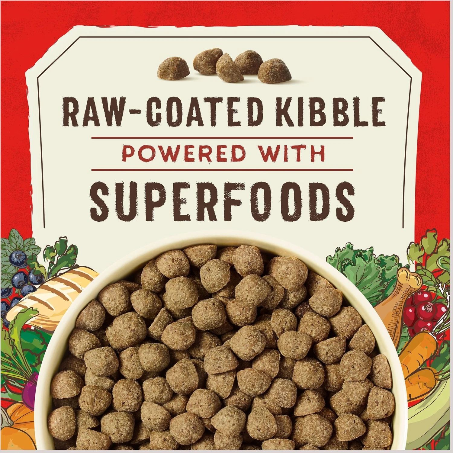 Stella & Chewy's SuperBlends Raw Coated Wholesome Grains Cage-Free Chicken & Duck Recipe With Superfoods Dry Dog Food - Image 2