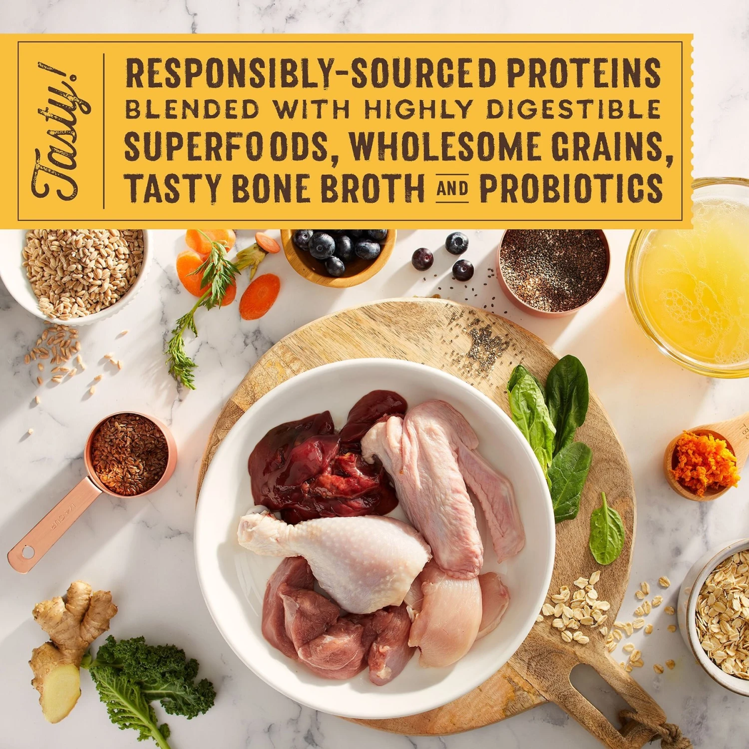 Stella & Chewy's SuperBlends Raw Coated Wholesome Grains Cage-Free Chicken & Duck Recipe With Superfoods Dry Dog Food - Image 6